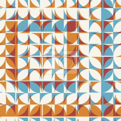 Papier peint à motif  Géométrie carrelée