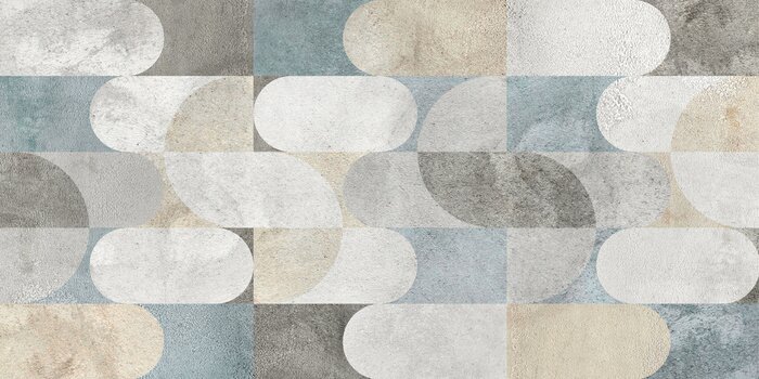 Papier peint à motif  Géométrie colorée sur le mur