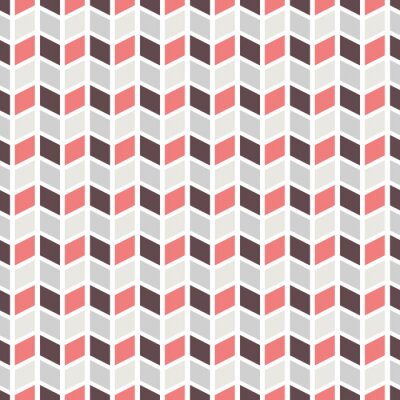 Papier peint à motif  Géométrie scandinave dans les tons de rouge et de gris