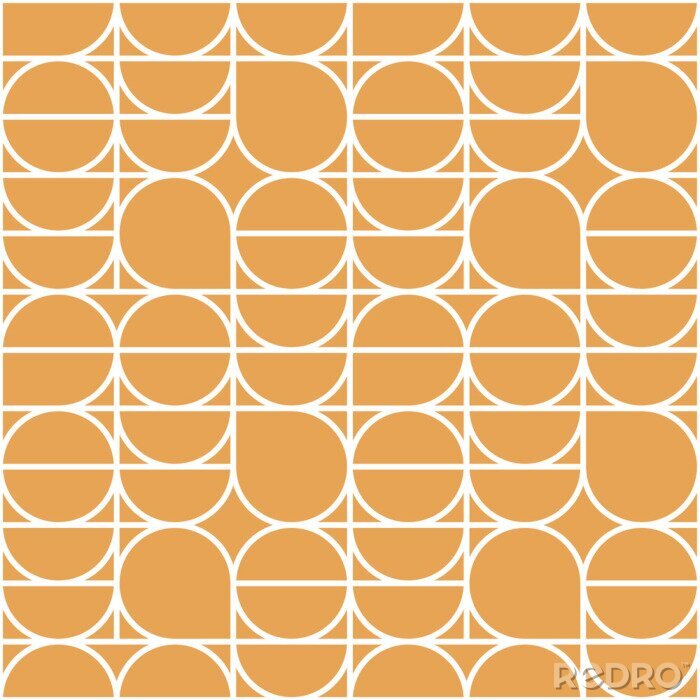 Papier peint à motif  Geometry minimalistic seamless pattern poster with simple shape and figure