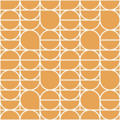 Papier peint à motif  Geometry minimalistic seamless pattern poster with simple shape and figure