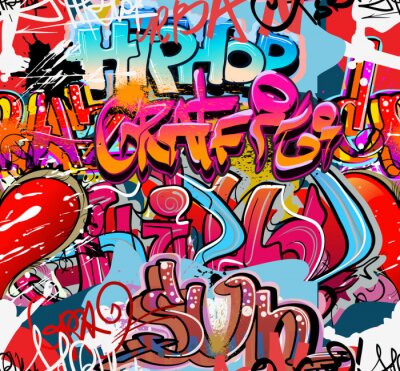 Papier peint  Graffiti 3D hip-hop