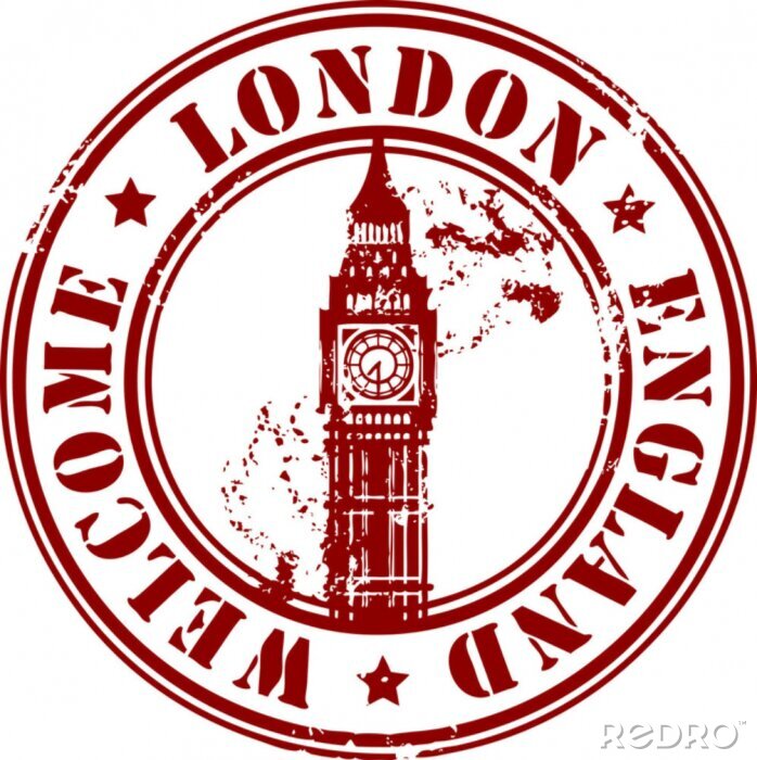 Papier peint à motif  Grunge tampon avec Londres, en Angleterre, Bienvenue à l'intérieur
