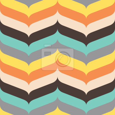 Papier peint à motif  Herringbone Autumn Vibrations