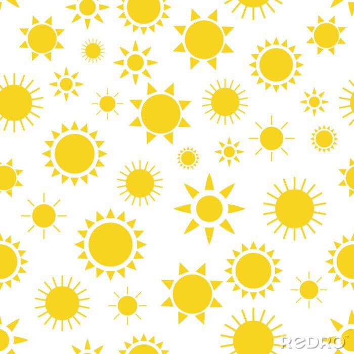 Papier peint à motif  Hunderte untergehende Sonnen