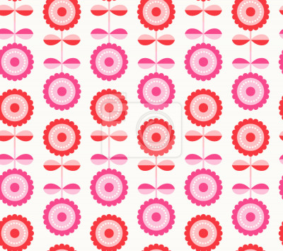 Papier peint à motif  Illusion de fleurs