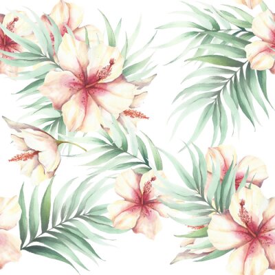Papier peint à motif  Illustration d'aquarelle.