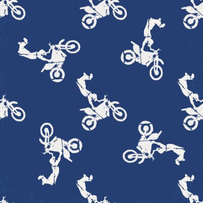 Papier peint à motif  Illustration de modèle homme moto et motards