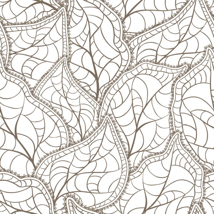 Papier peint à motif  Illustration sur le thème de la nature