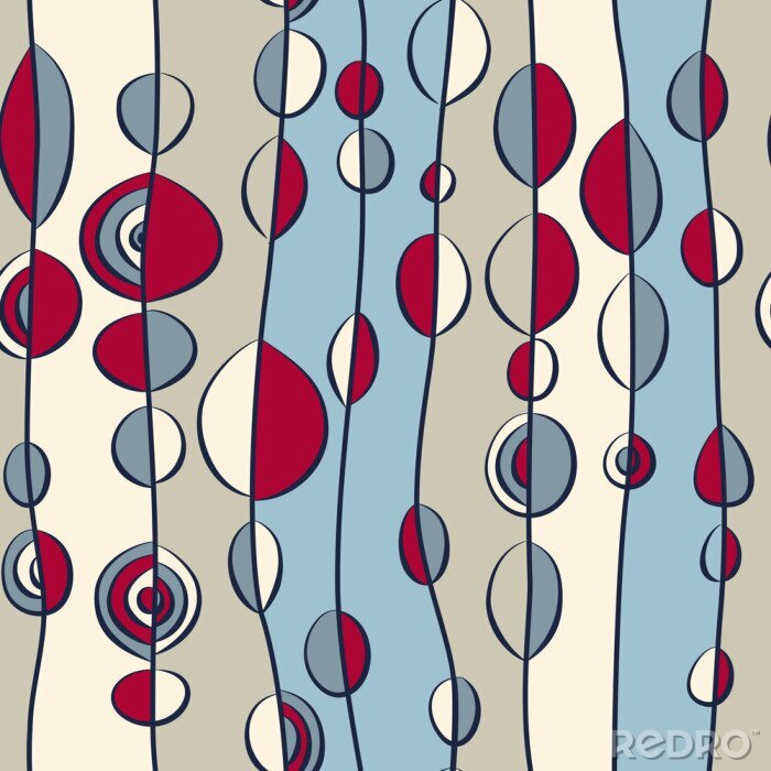 Papier peint à motif  Image géométrique rétro