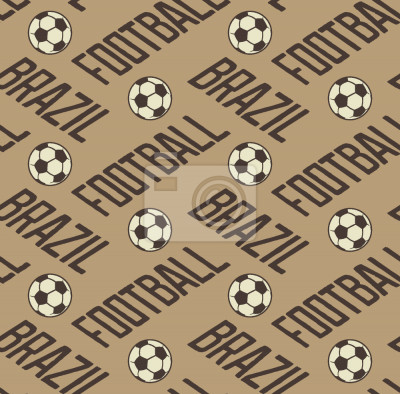 Papier peint à motif  Le football au Brésil