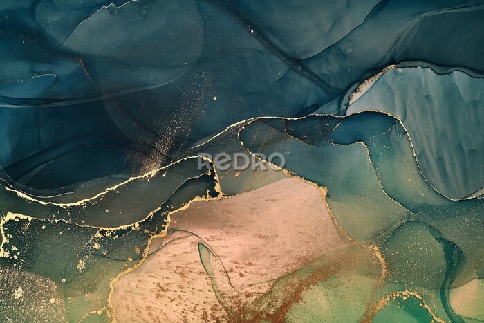 Papier peint à motif  Le mélange des verts