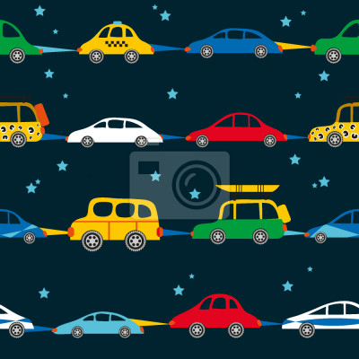 Papier peint à motif  Les Voyageurs dans la nuit