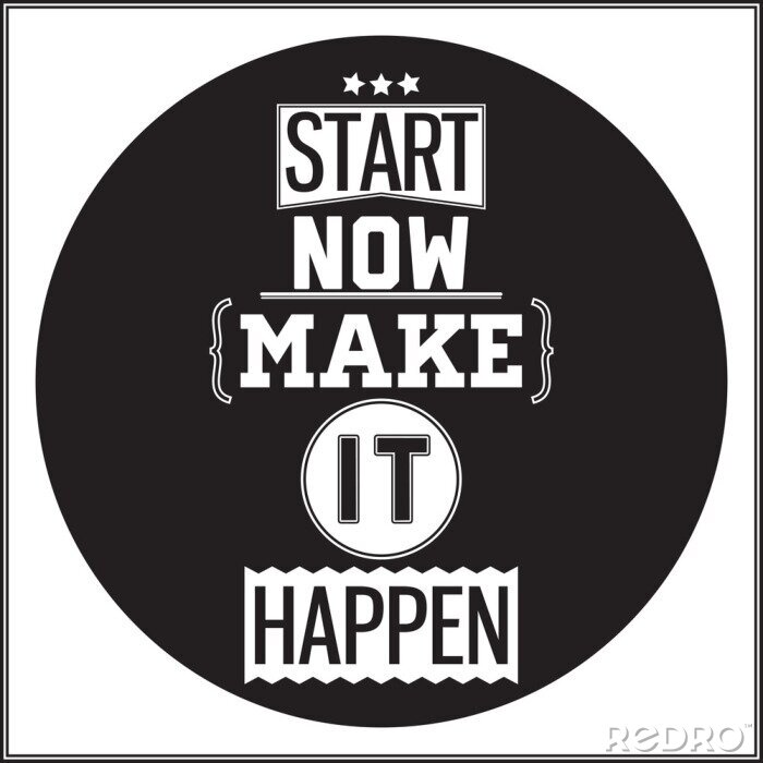 Papier peint à motif  Lettrage minimaliste sur fond noir