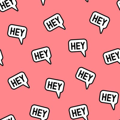 Papier peint à motif  Lèvres pop art colorées sur fond gris