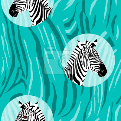 Papier peint à motif  Look A Zebra