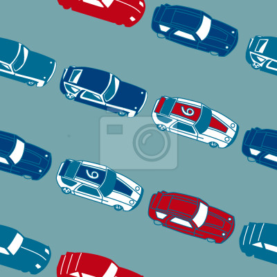 Papier peint à motif  Matchbox Voitures