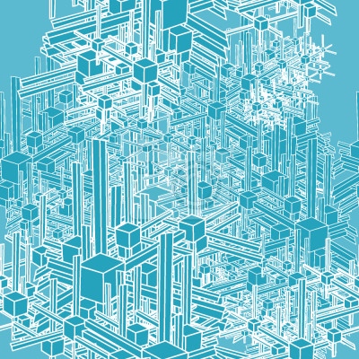 Papier peint à motif  Metropolis arctique