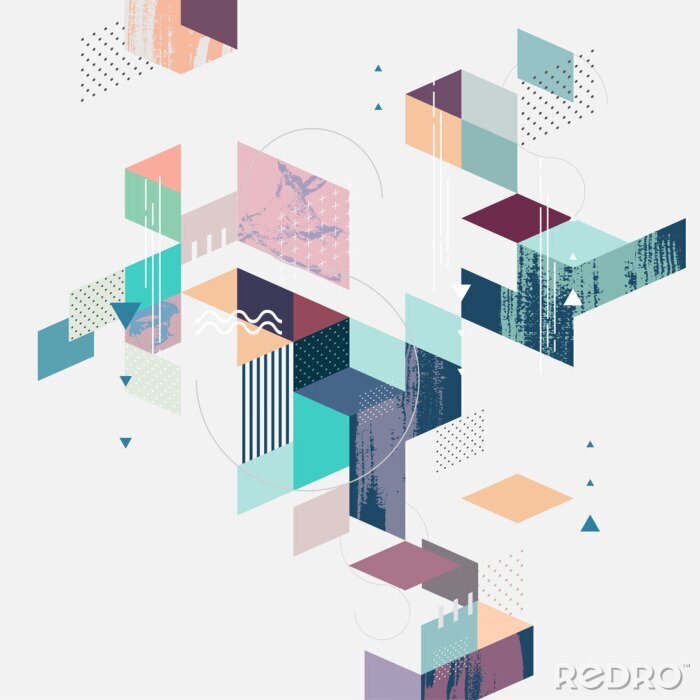 Papier peint à motif  Minimalisme 3D