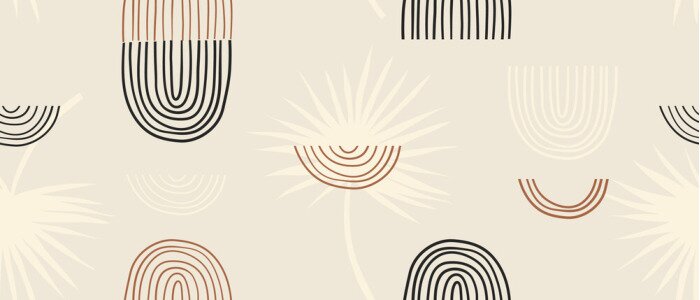 Papier peint à motif  Minimalist contemporary aesthetic trendy pattern. Fashionable template for design.