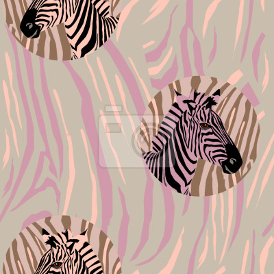 Papier peint à motif  Mode Zebra