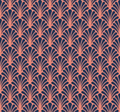 Papier peint à motif  Modèle abstrait sans couture Art déco. Fond antique élégant.