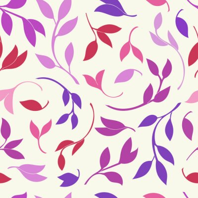 Papier peint à motif  Modèle de feuilles