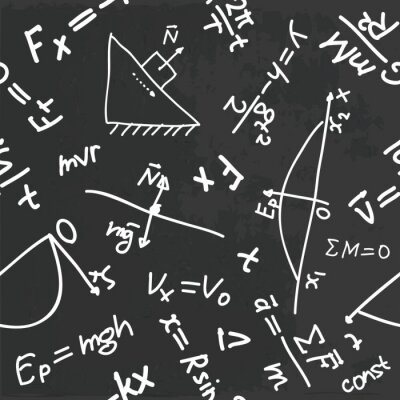 Papier peint à motif  modèle de la physique