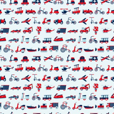 Papier peint à motif  modèle de transport homogène rétro