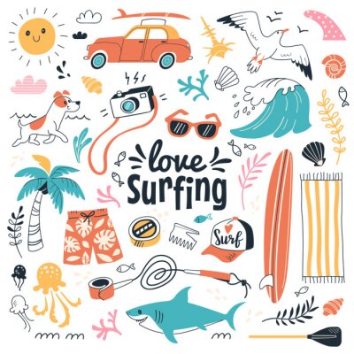 Papier peint à motif  Modèle de vacances pour les enfants