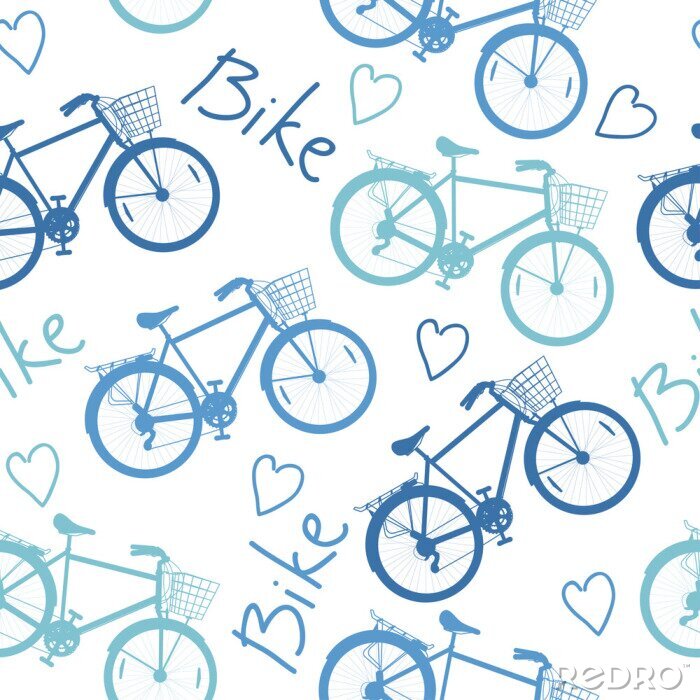 Papier peint à motif  Modèle de vélo