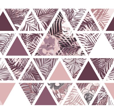 Papier peint à motif  Modèle hawaïen lumineux