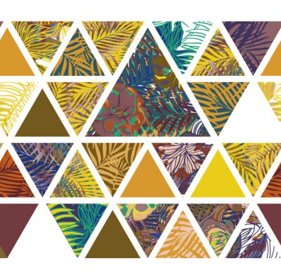 Papier peint à motif  Modèle hawaïen lumineux