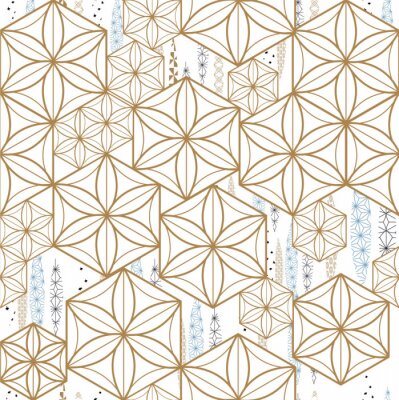 Papier peint à motif  Modèle japonais Fond de modèle géométrique.
