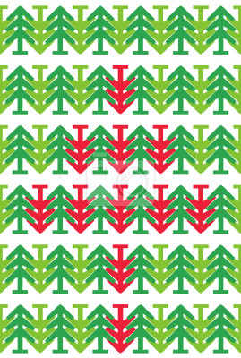 Papier peint à motif  Modèle sans couture avec des arbres de Noël géométriques