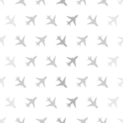 Papier peint à motif  Modèle sans couture de vecteur avec des avions de couleur pour les enfants