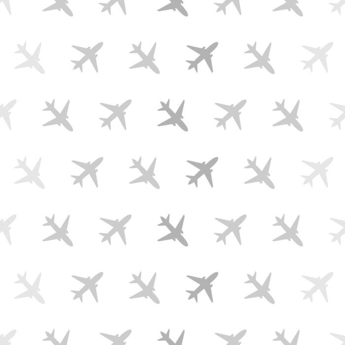 Papier peint à motif  Modèle sans couture de vecteur avec des avions de couleur pour les enfants