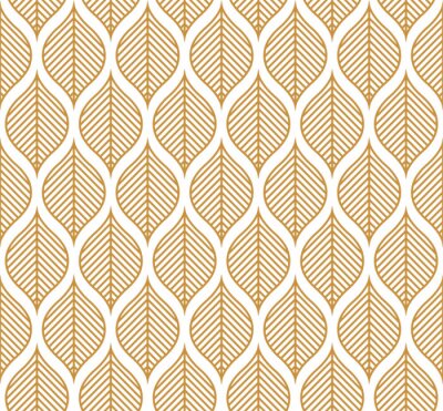 Papier peint  Modèle sans couture de vecteur géométrique feuille. Abstrait laisse texture.