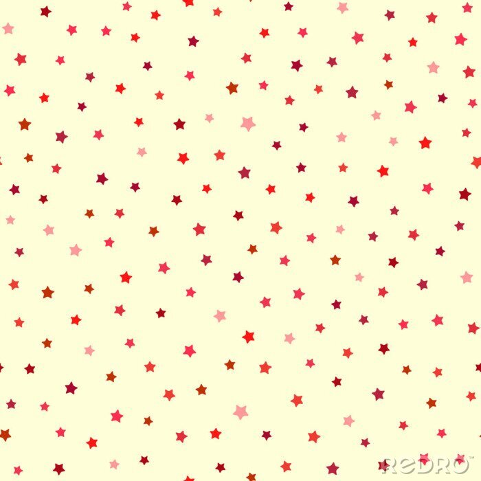 Papier peint à motif  Modèle sans couture festive avec des étoiles colorées.