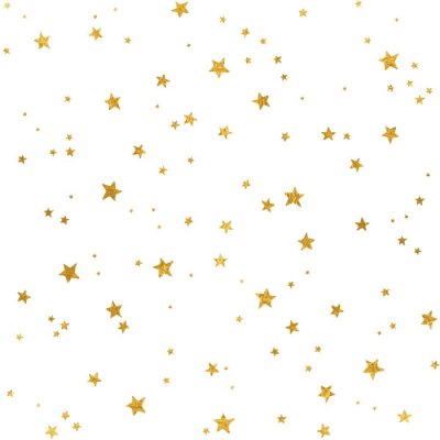 Papier peint à motif  Modèle sans soudure avec des étoiles en papier d'or pour Noël (ou d'autres occasions)