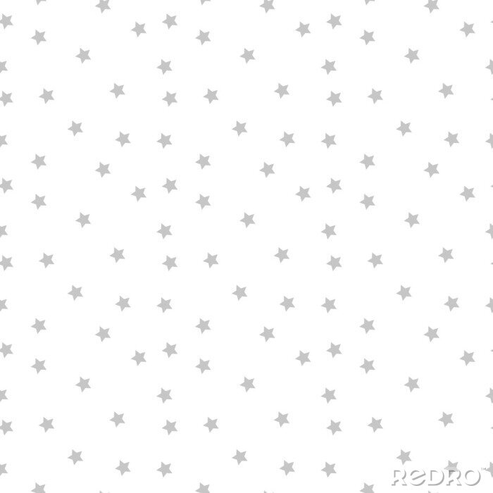Papier peint à motif  Modèle vectorielle continue avec des étoiles colorées sur fond blanc.
