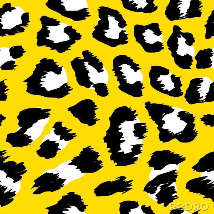 Papier peint à motif  Modélisme Leopard - modèle sans couture dessin drôle. Lettrage graphique ou graphisme textile t-shirt. / papier peint, papier d'emballage.