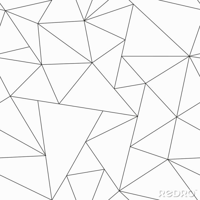 Papier peint à motif  monochrome triangle seamless pattern