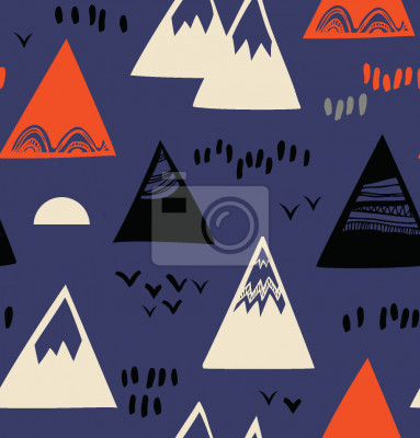 Papier peint à motif  Montagnes américaines