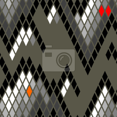 Papier peint à motif  Montagnes dans une version abstraite