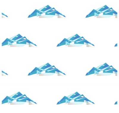 Papier peint à motif  Montagnes de glace