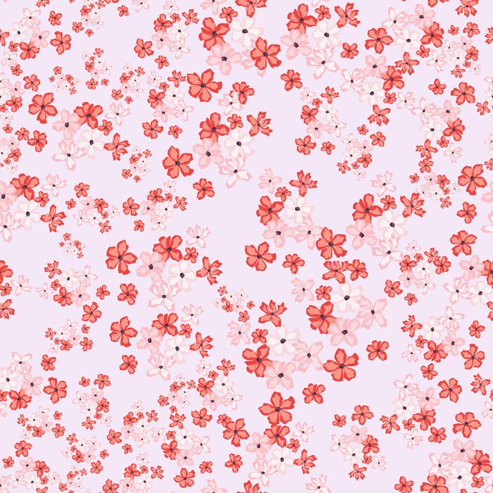 Papier peint à motif  Motif à la mode à petites fleurs. Floral fond sans couture pour textiles, tissus, couvertures, papiers peints, imprimer, emballer les cadeaux et scrapbooking. Copie raster