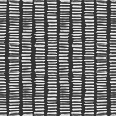 Papier peint à motif  Motif à petites rayures noires et blanches