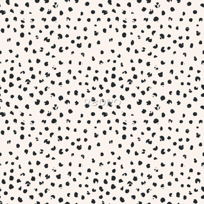 Papier peint à motif  Motif à pois naturel