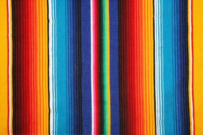 Papier peint à motif  Motif à rayures verticales de style mexicain